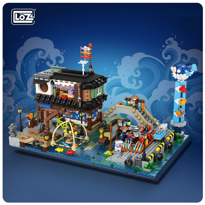 LOZ Mini Blocks Japanese Izakaya Street View (Set 1049)