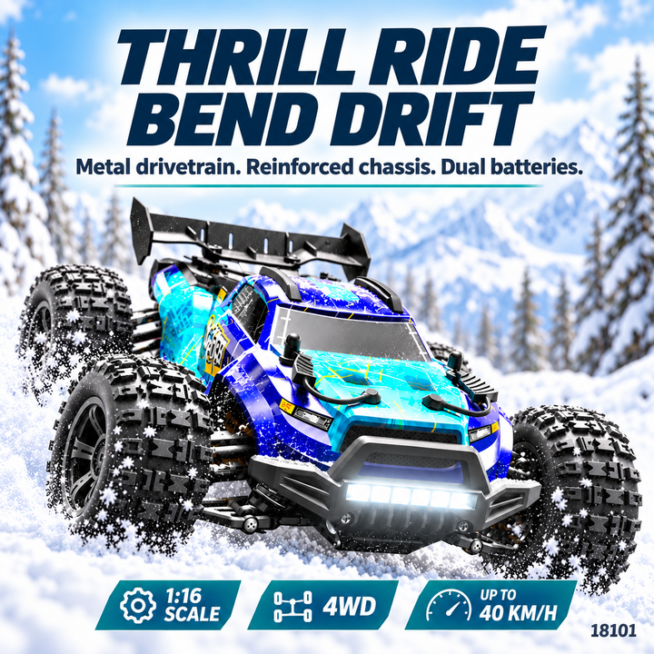 1:16 4WD High Speed RC Car 40KM/H Remote Control Off Road Truck (Set 18101)