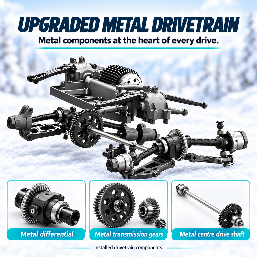1:16 4WD High Speed RC Car 40KM/H Remote Control Off Road Truck (Set 18101)