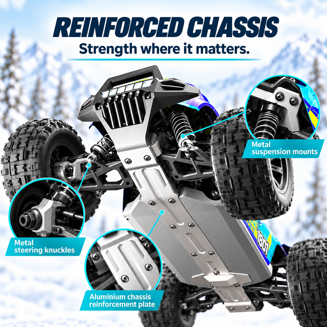 1:16 4WD High Speed RC Car 40KM/H Remote Control Off Road Truck (Set 18101)