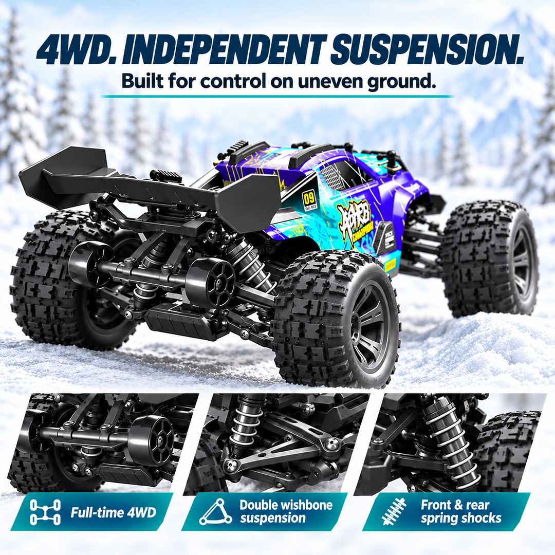 1:16 4WD High Speed RC Car 40KM/H Remote Control Off Road Truck (Set 18101)
