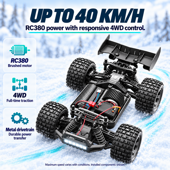 1:16 4WD High Speed RC Car 40KM/H Remote Control Off Road Truck (Set 18101)