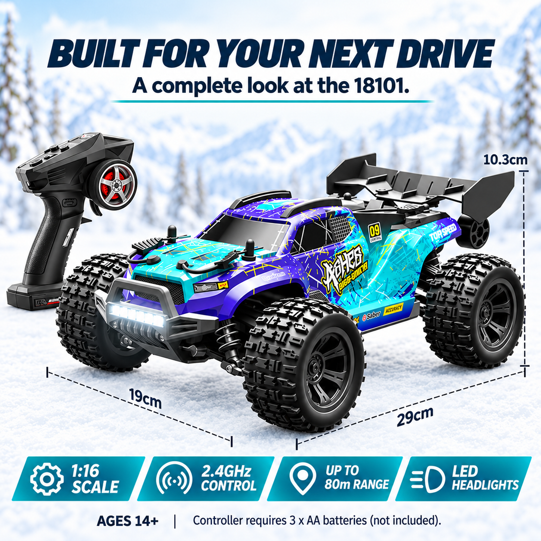 1:16 4WD High Speed RC Car 40KM/H Remote Control Off Road Truck (Set 18101)