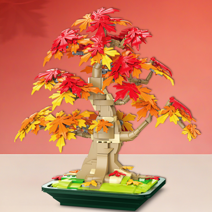 Autumn Maple Bonsai Tree Building Set Japanese Botanical Collection (Set DK025)