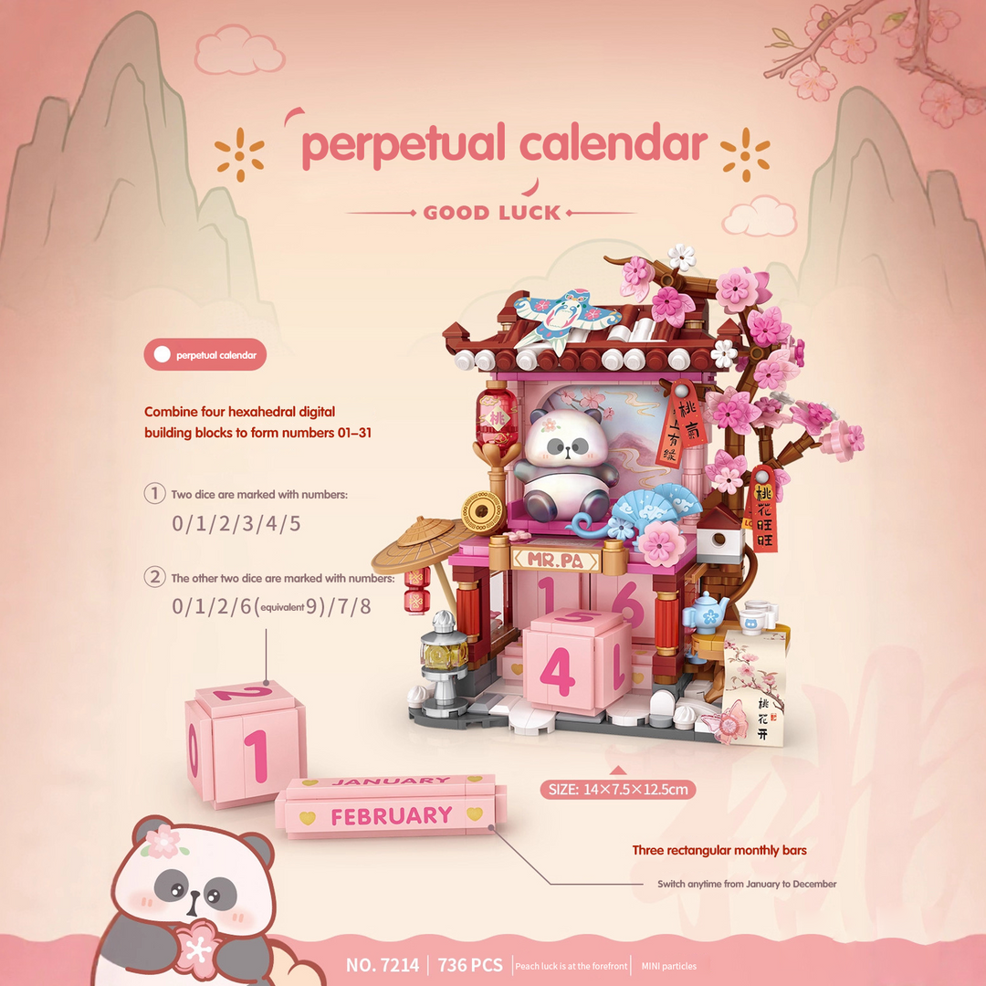 Mini Micro Building Blocks Perpetual Calendar Set (Set 7213-7214)