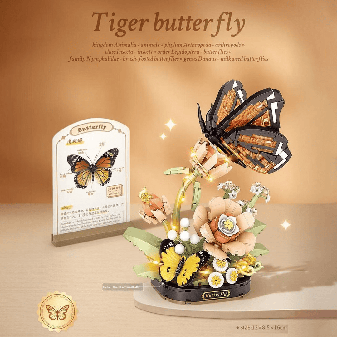 Tiger Butterfly Botanical Micro Building Kit (Set 4117)