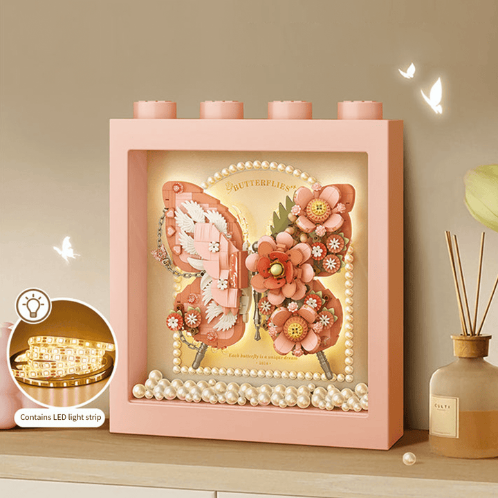Pink Butterfly Display Frame(Set 1960)