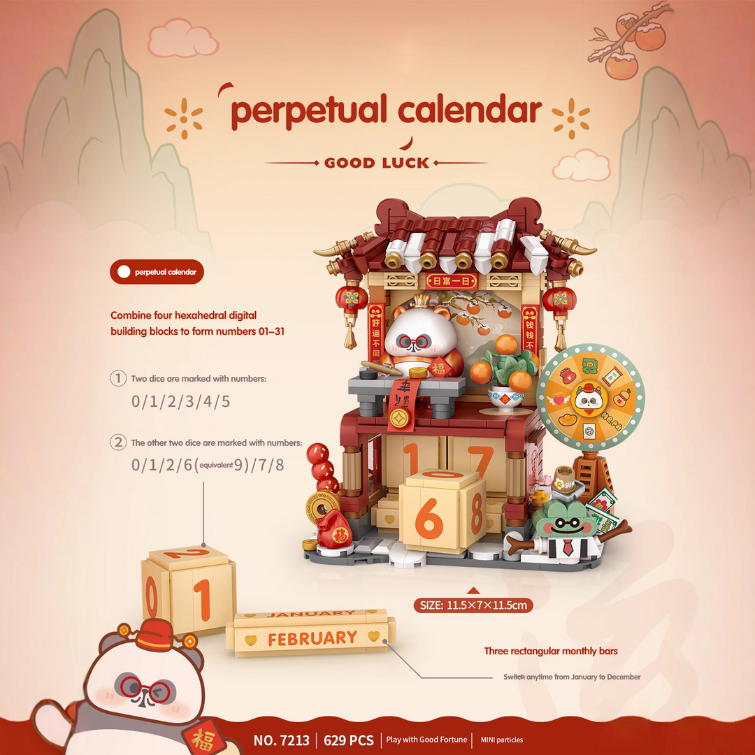 Mini Micro Building Blocks Perpetual Calendar Set (Set 7213-7214)