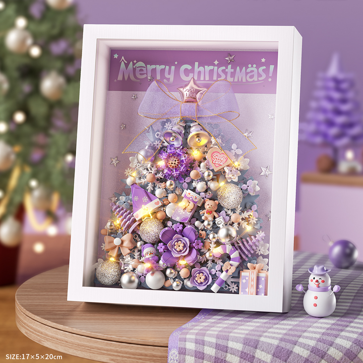 Purple Christmas Tree Photo Frame(set 1963)