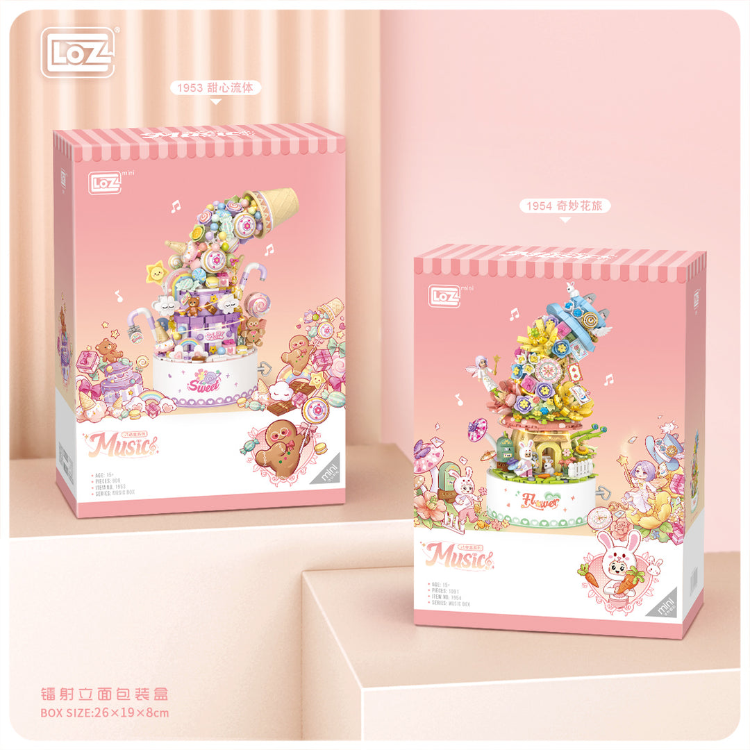 Flower Tower Music Box (Set 1954) - heydaystoys