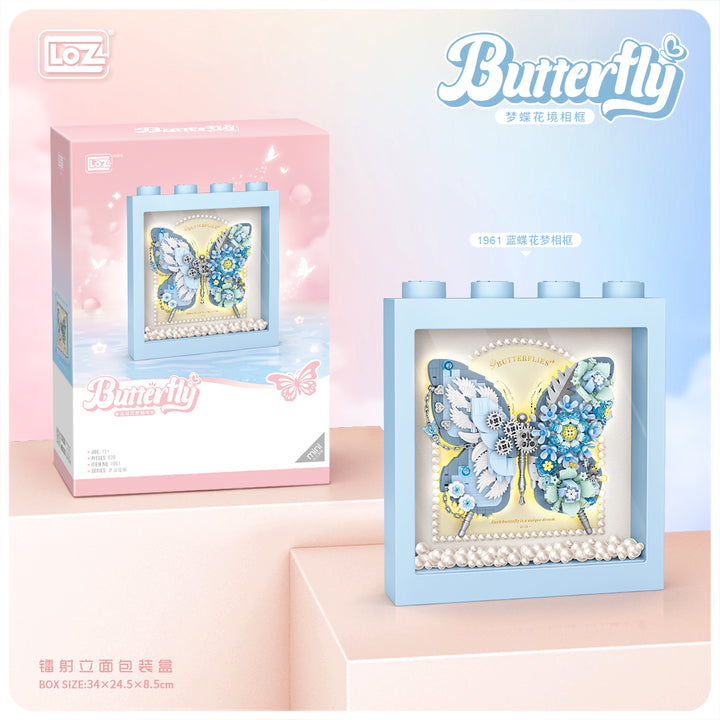 Blue Butterfly Display Frame(Set 1961) - heydaystoys