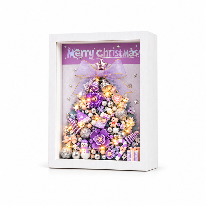 Purple Christmas Tree Photo Frame(set 1963)