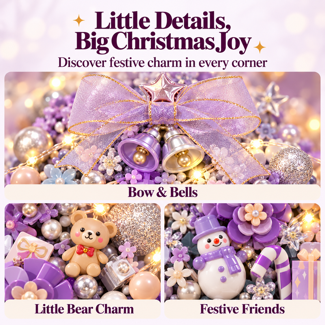 Purple Christmas Tree Photo Frame(set 1963)