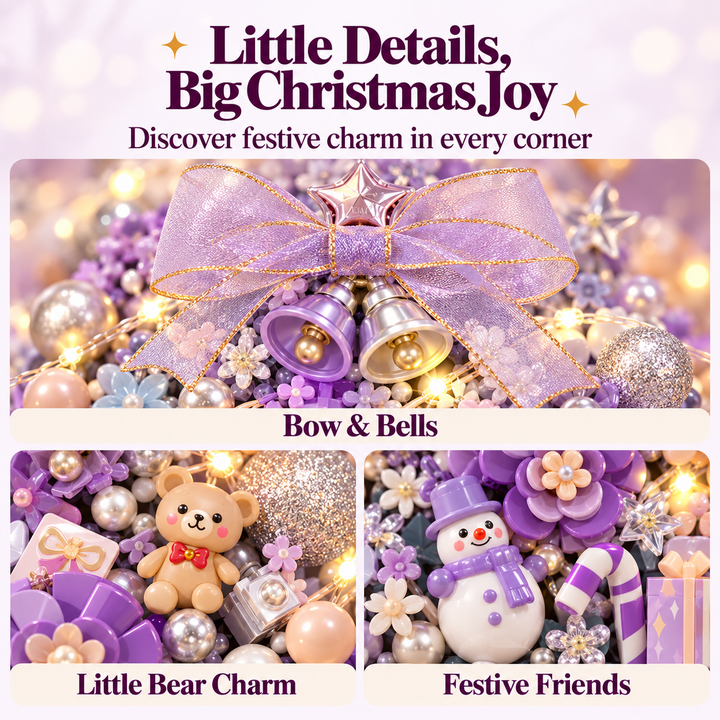 Purple Christmas Tree Photo Frame(set 1963)