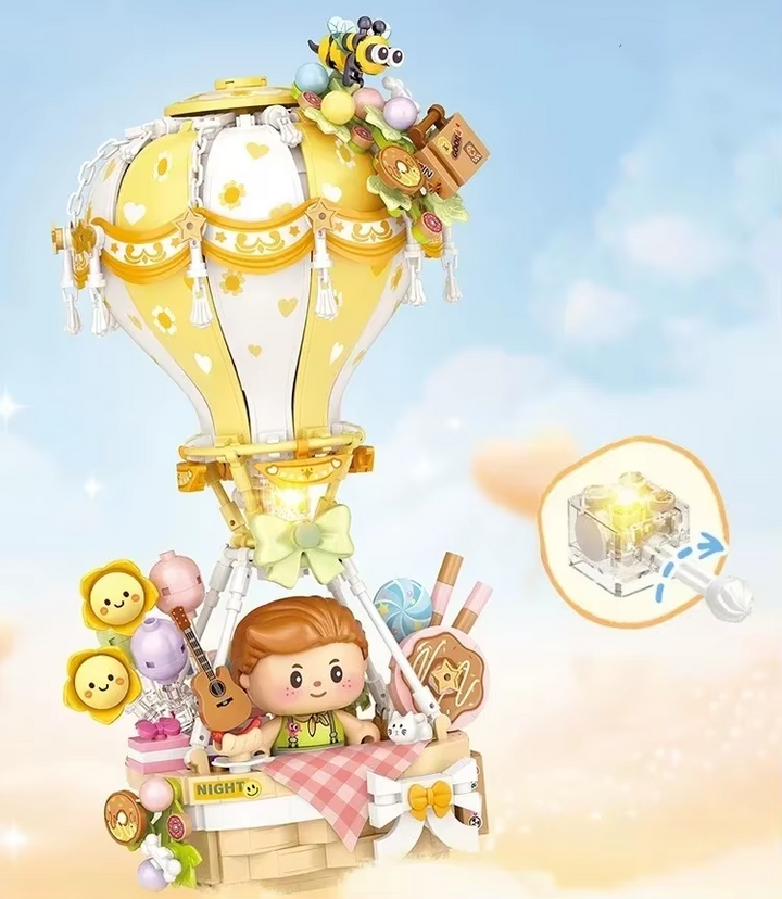 Hot Air Balloon Music Box(Set 4113)