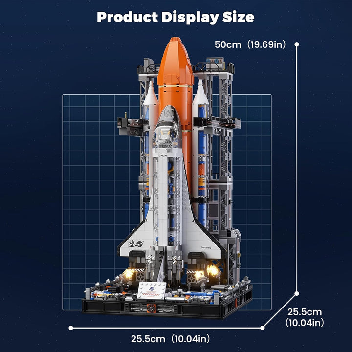 Space Shuttle Building Blocks Kit 2,226 Pcs NASA-Inspired Model STEM Space Toy