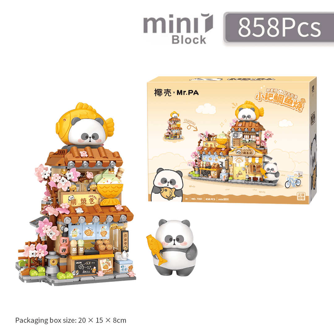 Coconut x Mr.PA Taiyaki Panda Shop(Set 7201)