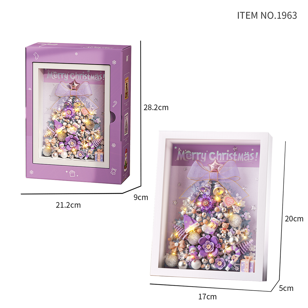 Purple Christmas Tree Photo Frame(set 1963)
