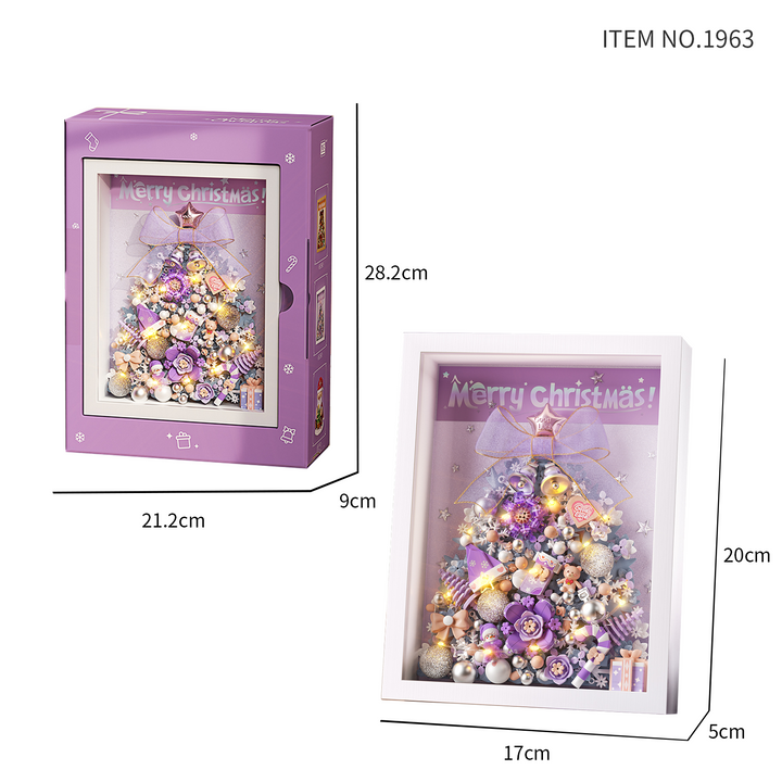 Purple Christmas Tree Photo Frame(set 1963)
