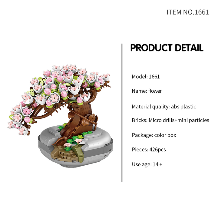 Sakura tree Bonsai   (Set 1661)