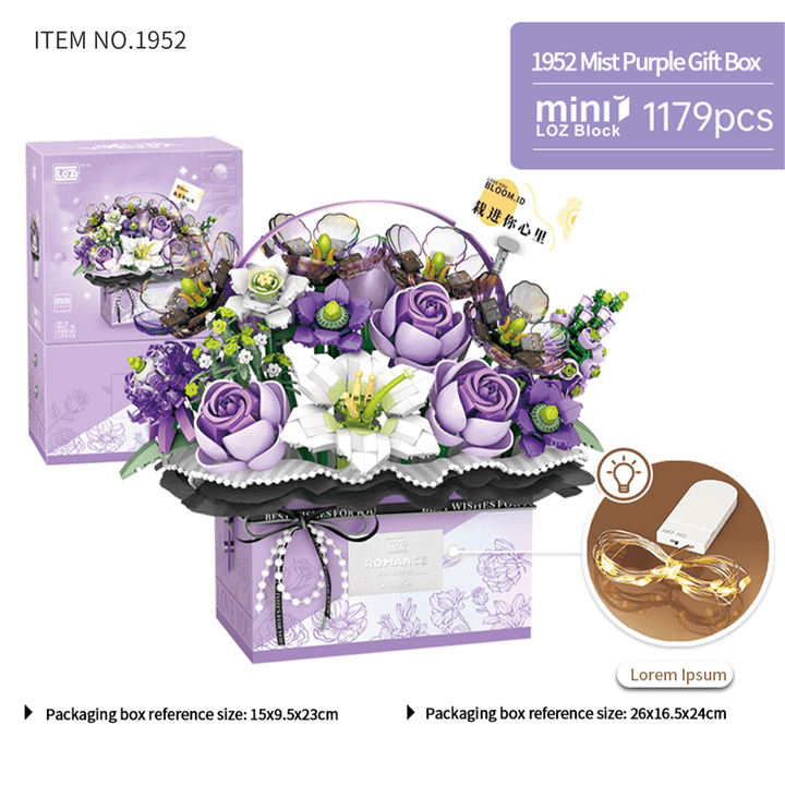 Flower Gift Box Purple (Set 1952)