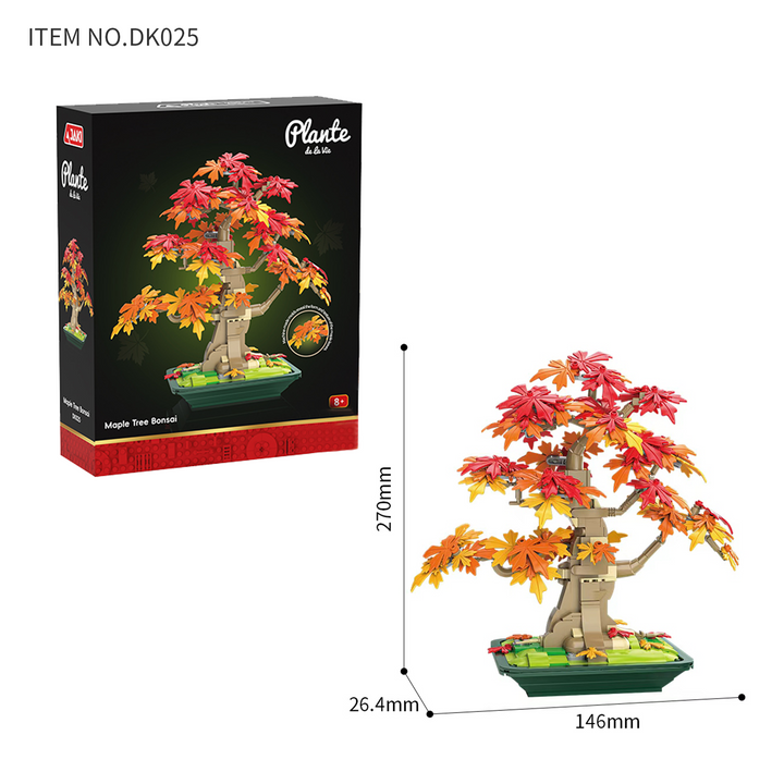 Autumn Maple Bonsai Tree Building Set Japanese Botanical Collection (Set DK025)
