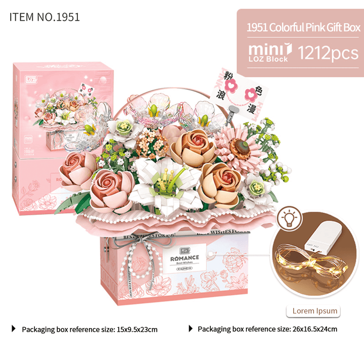 Flower Gift Box Pink (Set 1951)