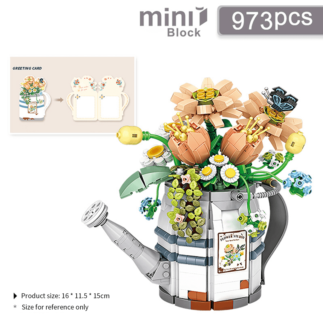 Watering Can with Flower(Set 1936)