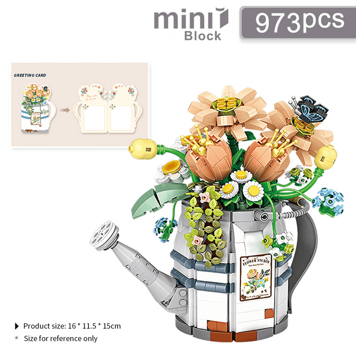 Watering Can with Flower(Set 1936)