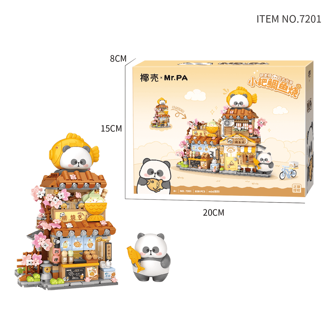 Coconut x Mr.PA Taiyaki Panda Shop(Set 7201)