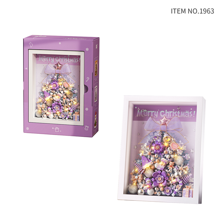 Purple Christmas Tree Photo Frame(set 1963)