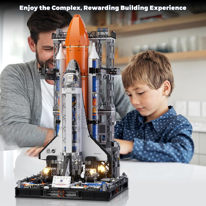 Space Shuttle Building Blocks Kit 2,226 Pcs NASA-Inspired Model STEM Space Toy