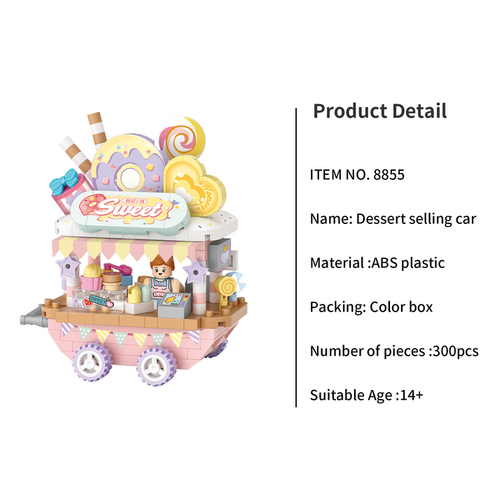 Mini Food Truck Building Kits (Set 8854-8856)