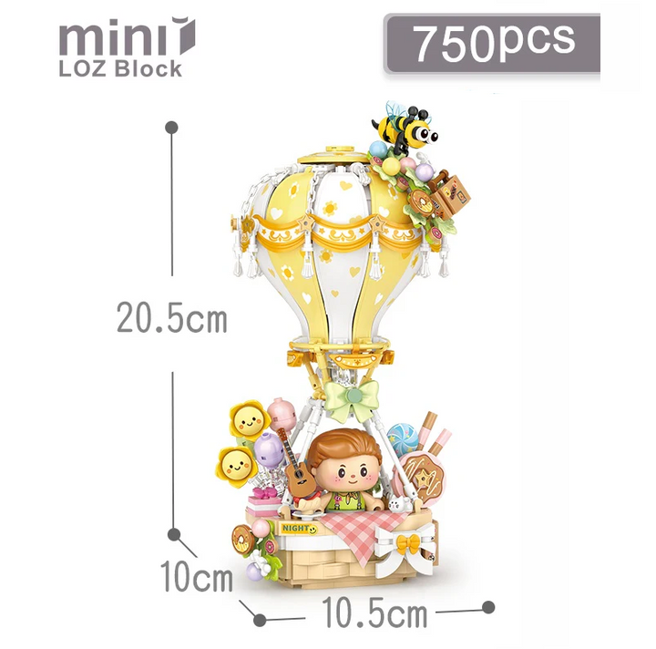Hot Air Balloon Music Box(Set 4113)