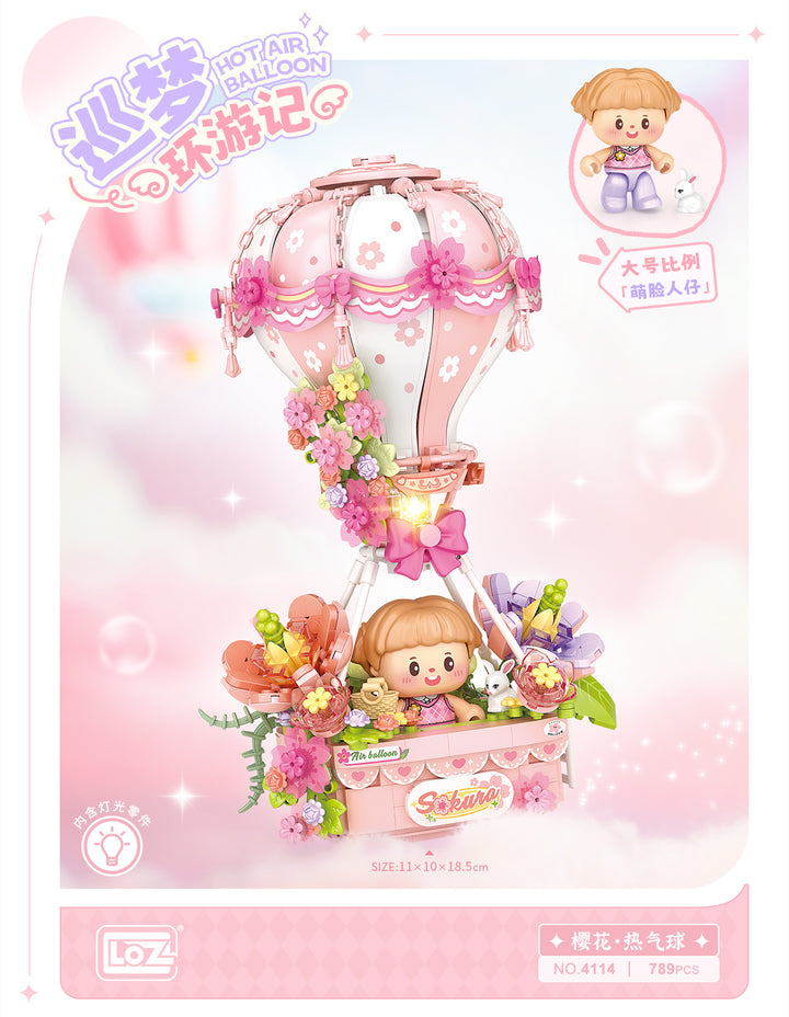 Sakura Hot Air Balloon(Set 4114) - heydaystoys