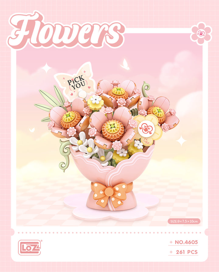 Mini Flower Bouquet Building Blocks