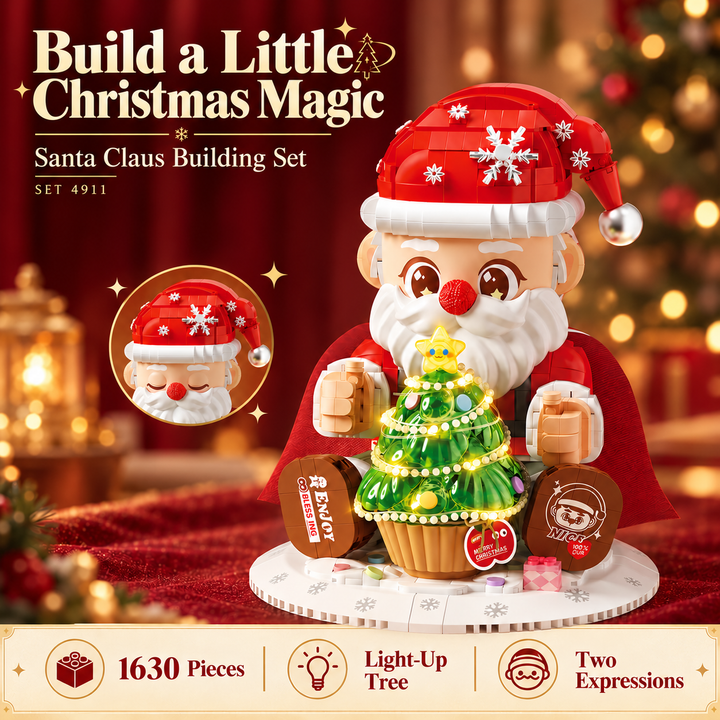Santa Claus with christmas tree(set 4911)