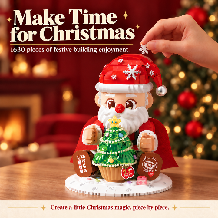 Santa Claus with christmas tree(set 4911)