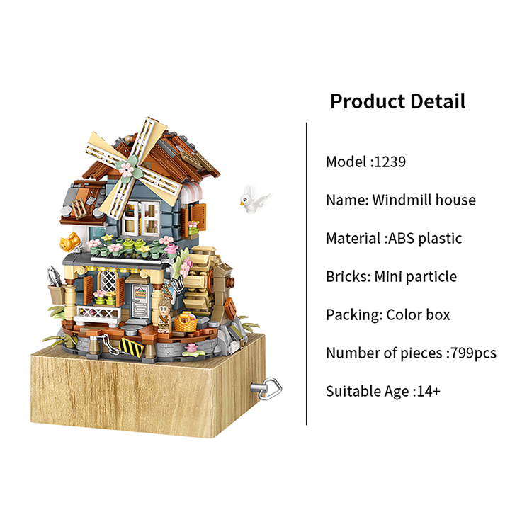 Windmill Music Box (Set 1239)