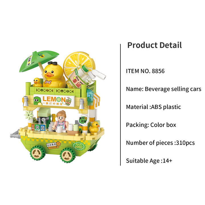 Mini Food Truck Building Kits (Set 8854-8856)