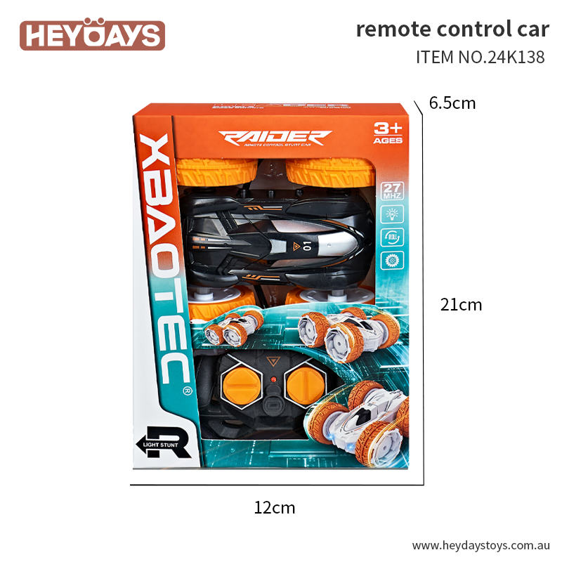 Remote Control Car RC Stunt Car Double Sided Rotating 360°  Flip Toy Gift Kids