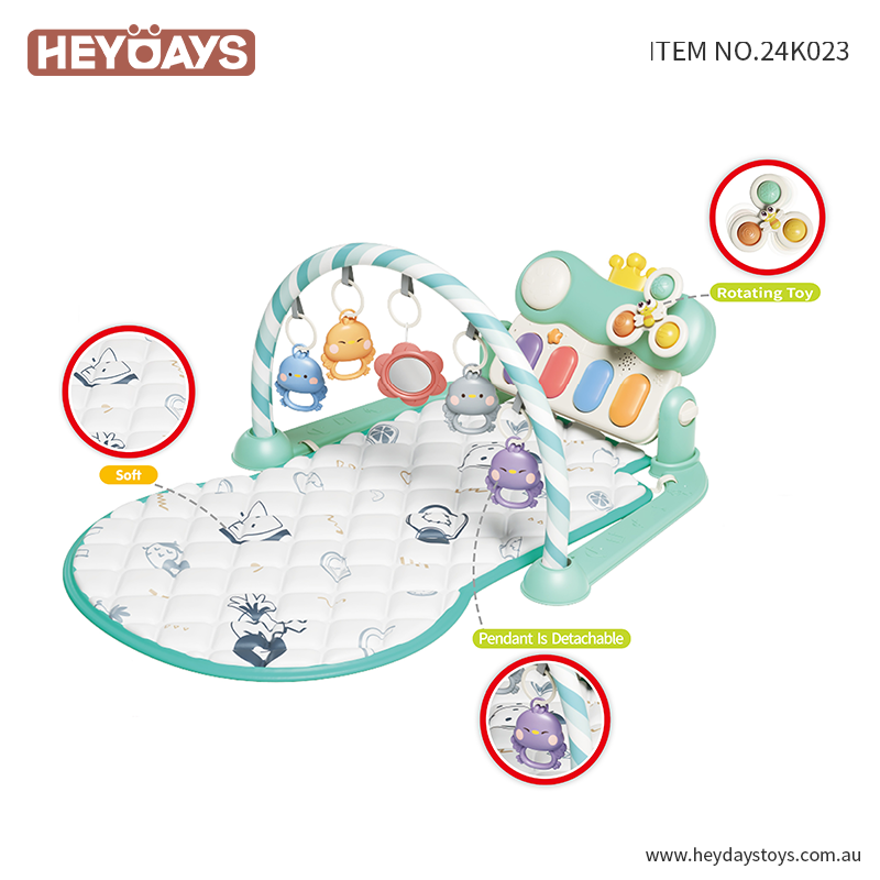 Baby Gym Tummy Time Activity Mat Kick & Play Piano Gym Toddler Newborn Infant