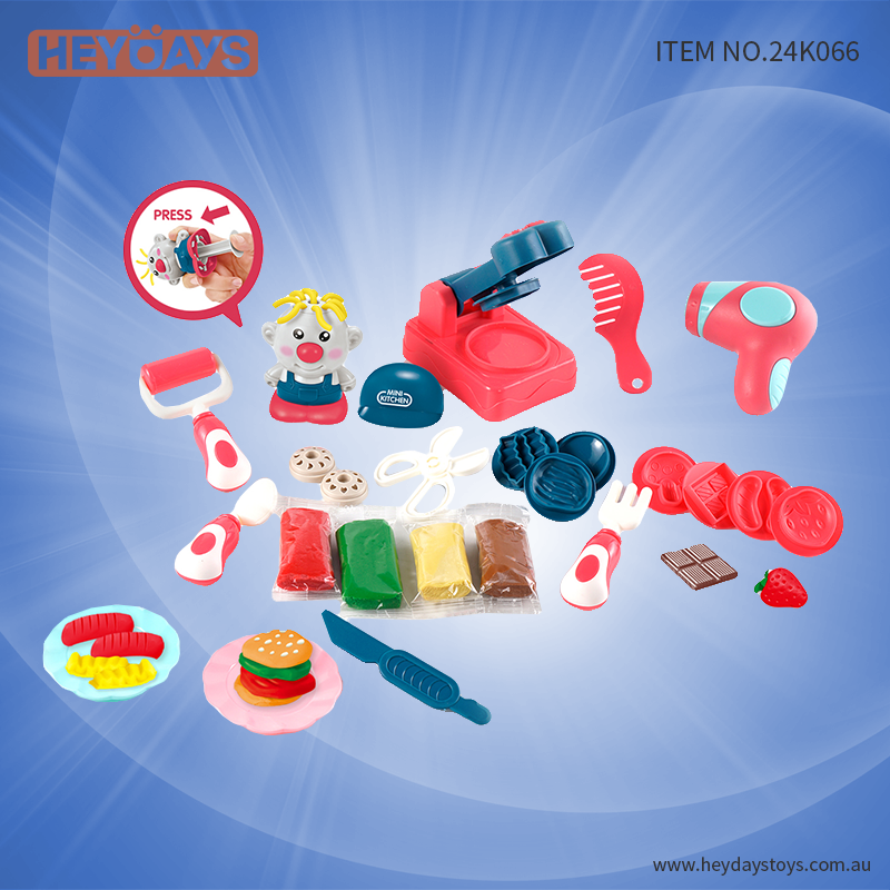 Modeling Clay Kit Playset Kitchen Creations Accessories Craft Toy Gift for Kids