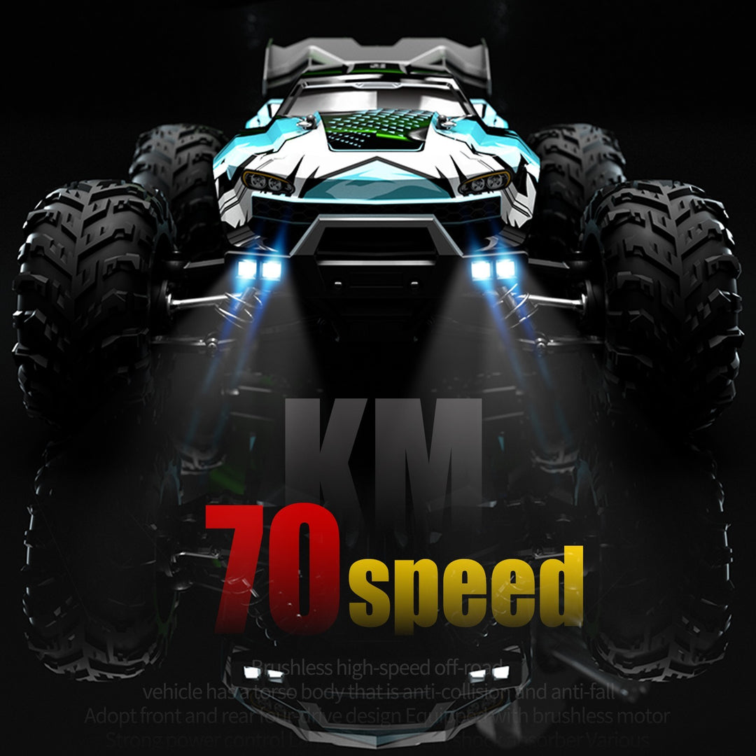 4WD Brushless RC Monster Truck 70 km/h 1:16 Scale Off-Road Remote Control Car