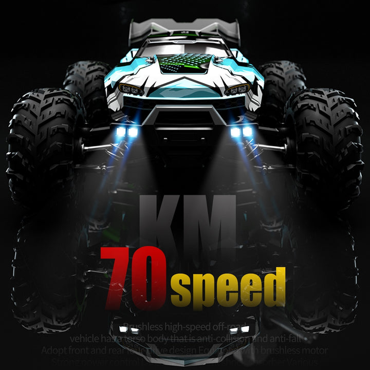 4WD Brushless RC Monster Truck 70 km/h 1:16 Scale Off-Road Remote Control Car