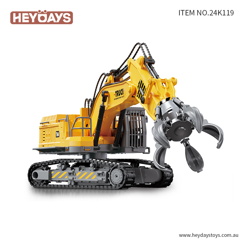 Remote Control Steel Grab Truck Construction Claw Truck 2.4GHz DIY STEM Toy Kids