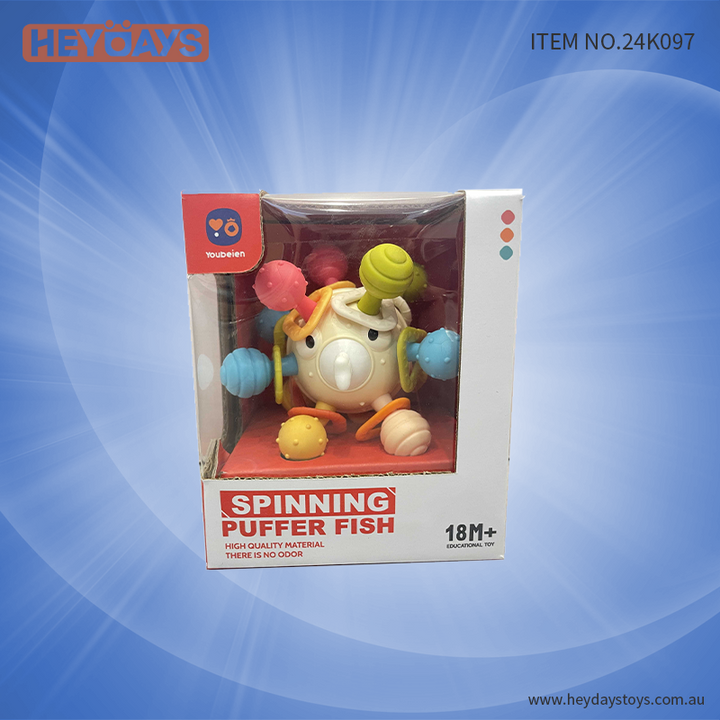 Baby Puffer Fish Sensory Toy Squeeze Toy Educational Toy Kids infants Toddlers