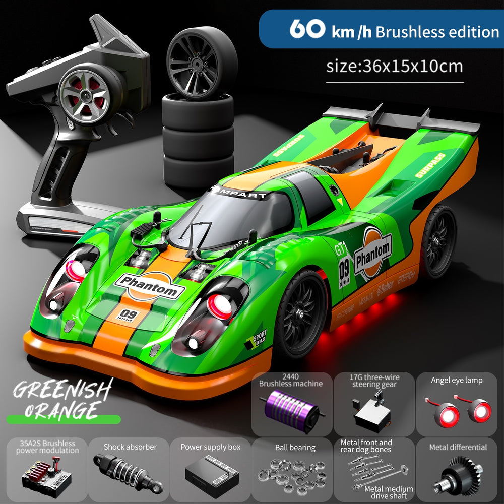 4WD Brushless RC Drift Car 60 km/h High Speed Remote Control Vehicle 1:16 Scale