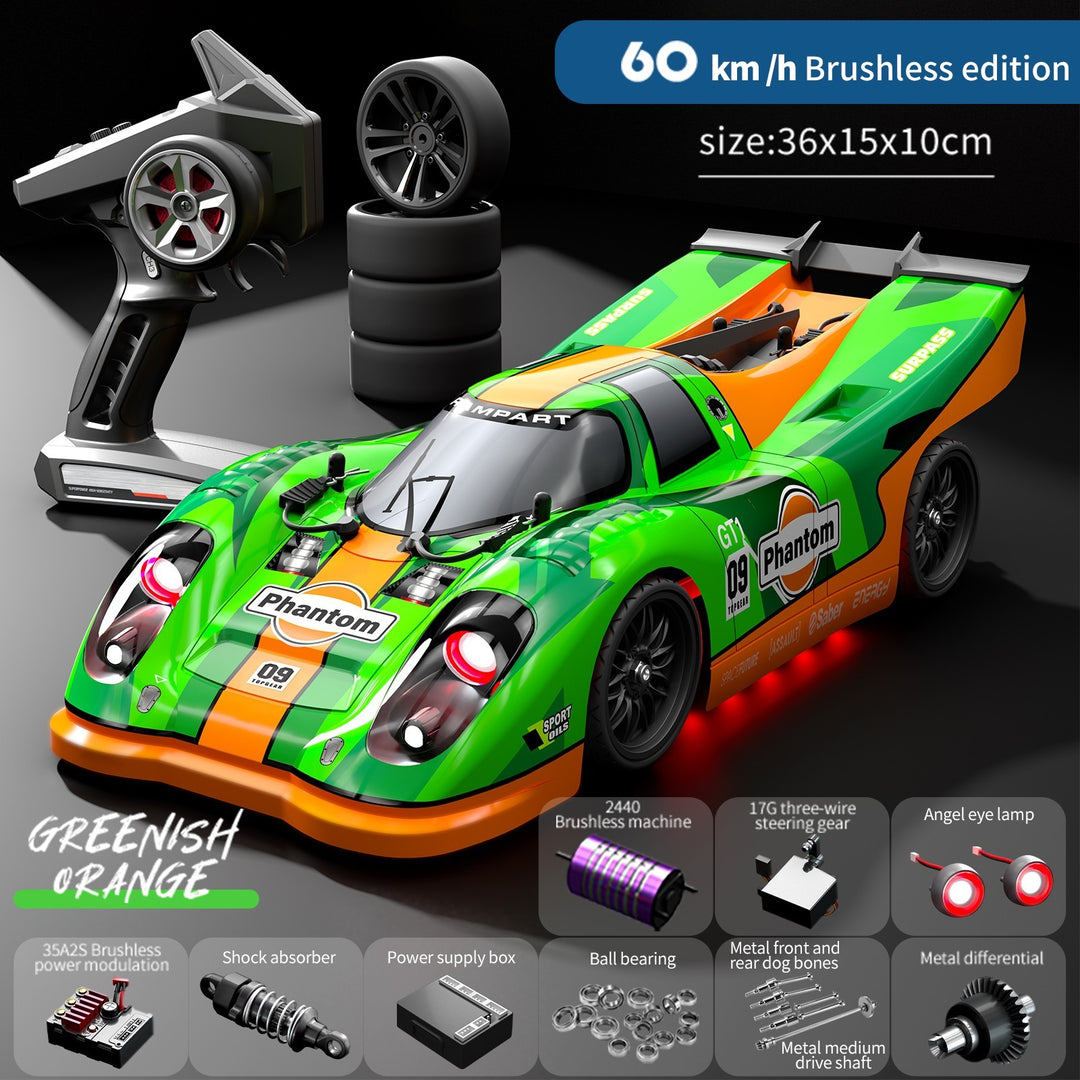 4WD Brushless RC Drift Car 60 km/h High Speed Remote Control Vehicle 1:16 Scale