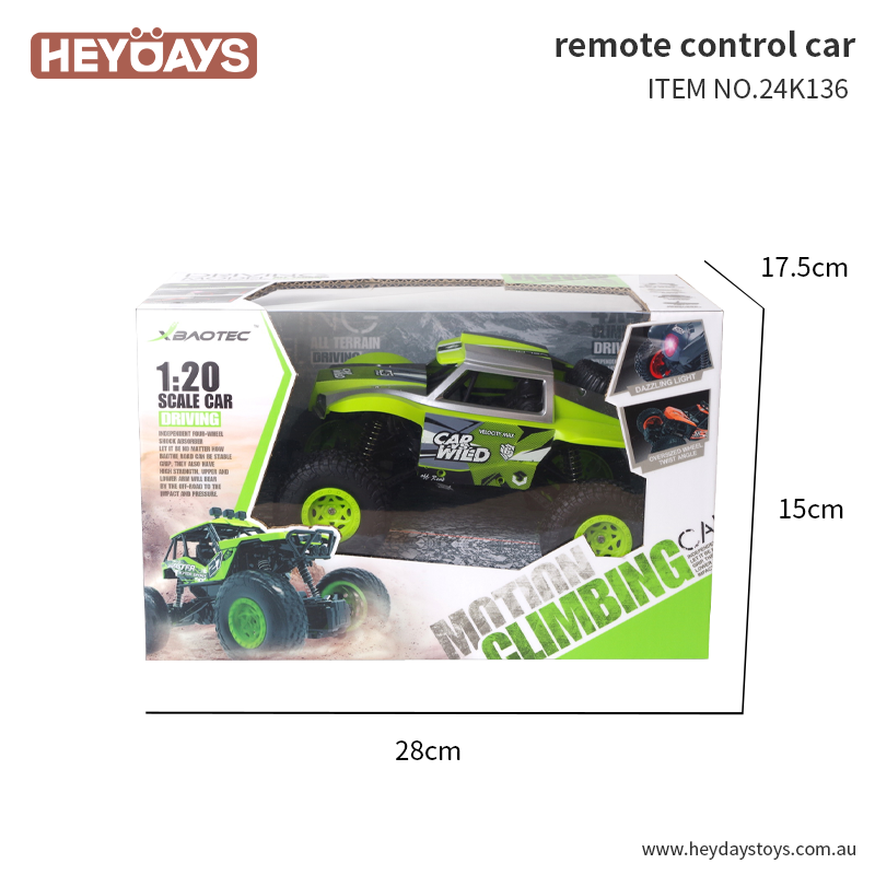 Remote Control Car RC Car 1:20 Scale All-Terrain 4WD Toy Gift Kids Boys Girls